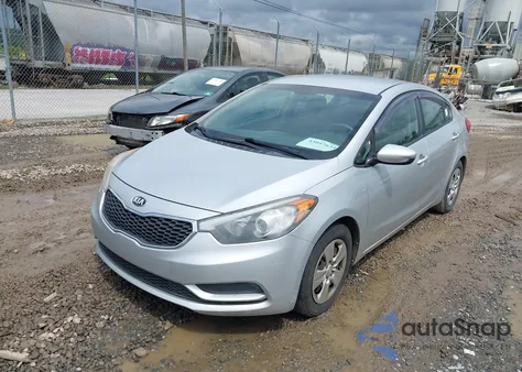 2016 Kia Forte Lx из США, поврежденный, VIN KNAFK4A67G5569002